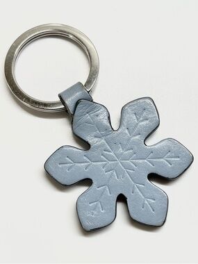 Coach Vintage Snowflake Leather Key Fob Vintage EUC